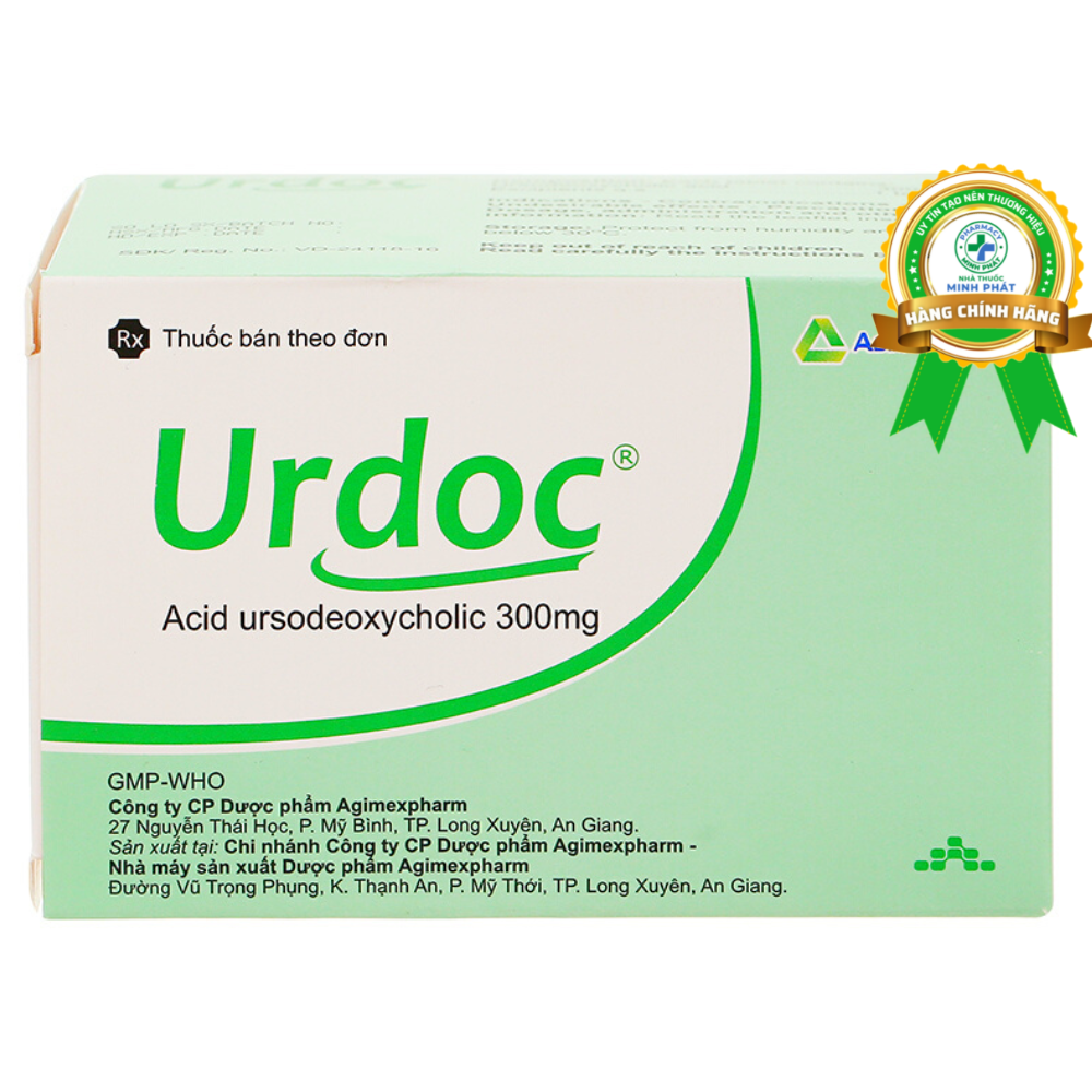 Urdoc 300mg hỗ trợ trị bệnh lý về gan mật (8 vỉ x 10 viên)
